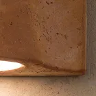 Toscot Lido inomhus / utomhus terrakotta vägglampa tillverkad i Italien Viadurini