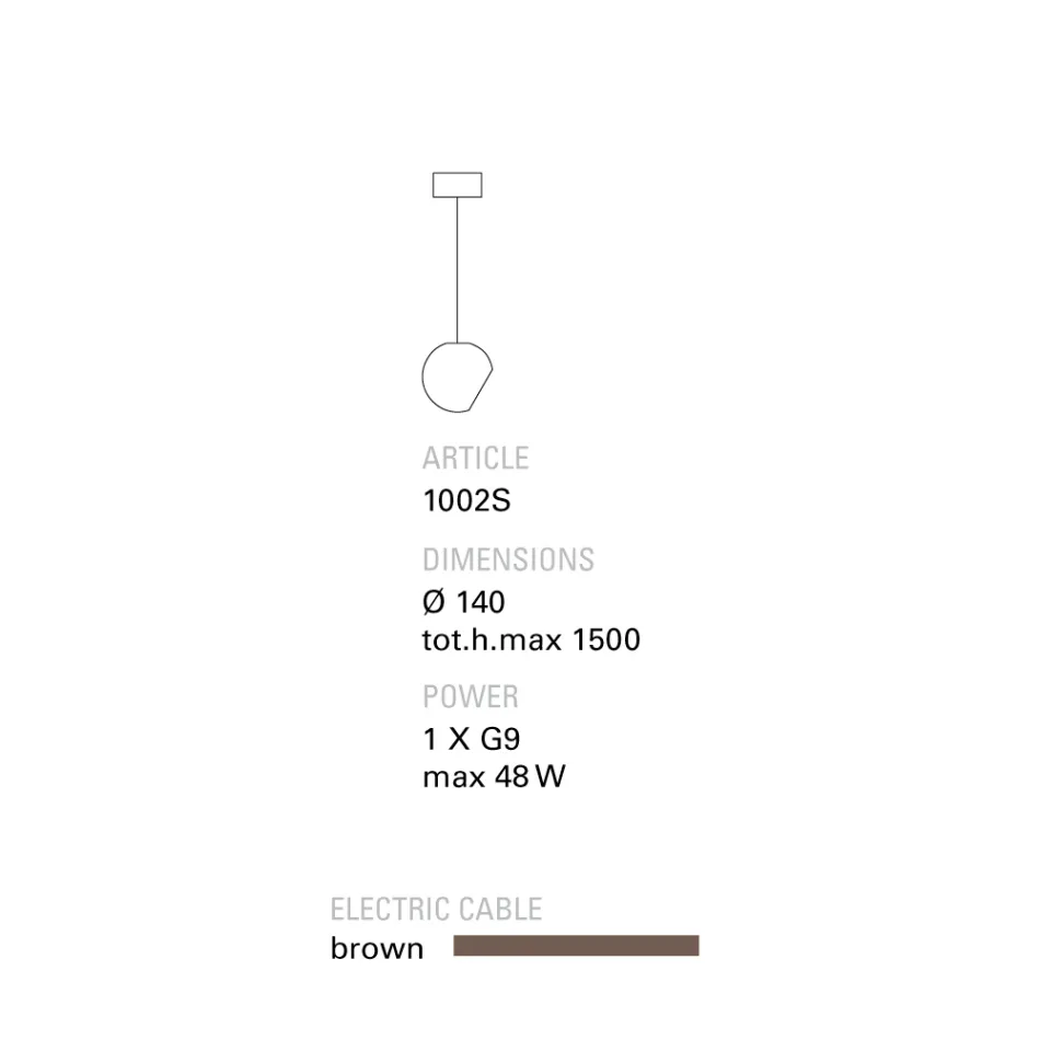 Toscot Newton pendellampa i modern stil i terrakotta Viadurini