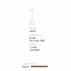 TOSCOT Newton Samtida taklampa i handgjorda terrakotta Viadurini