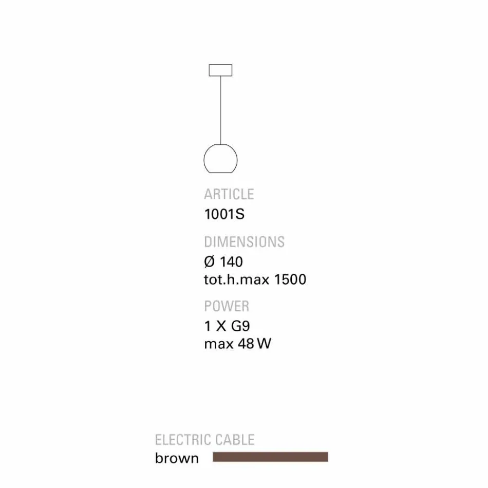 TOSCOT Newton Samtida taklampa i handgjorda terrakotta Viadurini