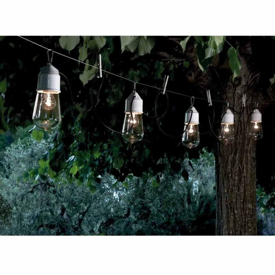 TOSCOT tjugonde århundradet taklampa med rosett Viadurini