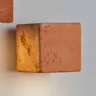 TOSCOT Smith applikation LED Exteriör terrakotta, handgjorda Viadurini