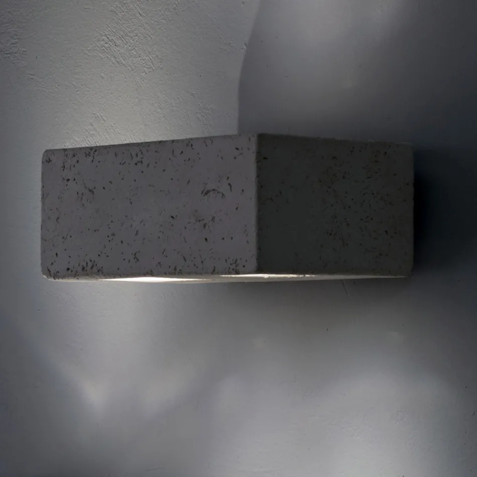 Toscot Smith LED trädgårdsvägglampa i terrakotta, tillverkad i Toscana Viadurini