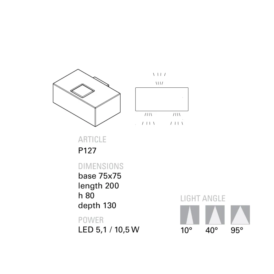 Toscot Smith LED trädgårdsvägglampa i terrakotta, tillverkad i Toscana Viadurini