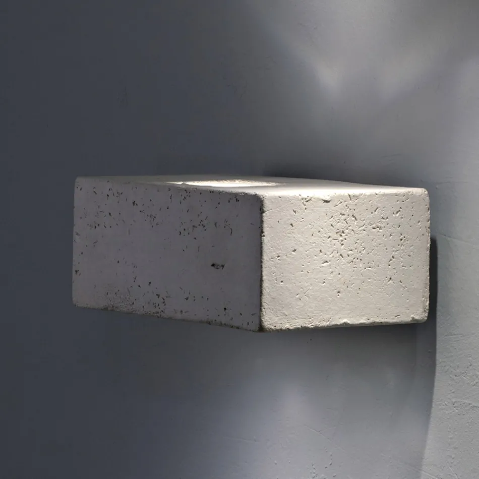 Toscot Smith LED trädgårdsvägglampa i terrakotta, tillverkad i Toscana Viadurini