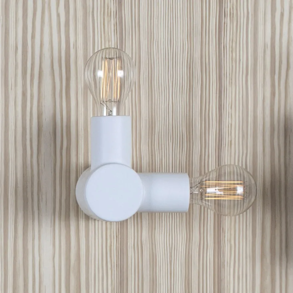 Toscot Traffic vägglampa i keramik och metall tillverkad i Toscana Viadurini