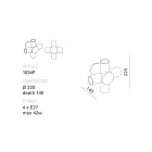 Toscot Traffic vägglampa i keramiska olika ytbehandlingar tillverkade i Toscana Viadurini