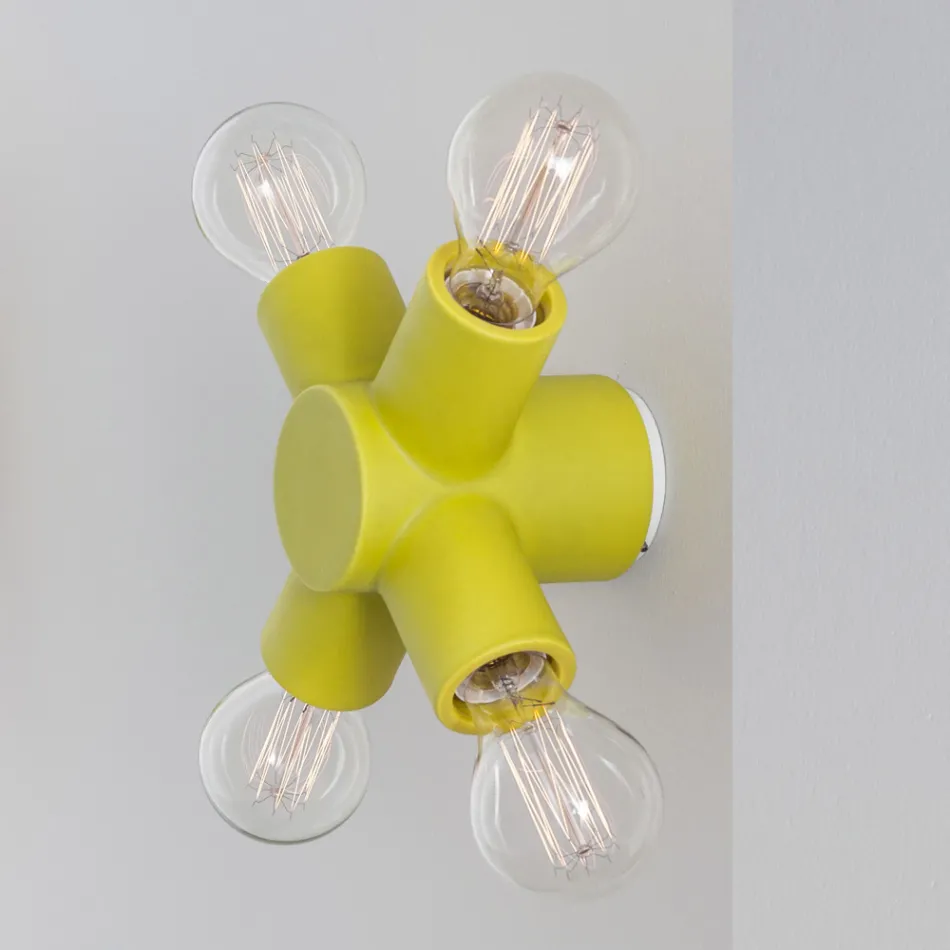 Toscot Traffic vägglampa i keramiska olika ytbehandlingar tillverkade i Toscana Viadurini