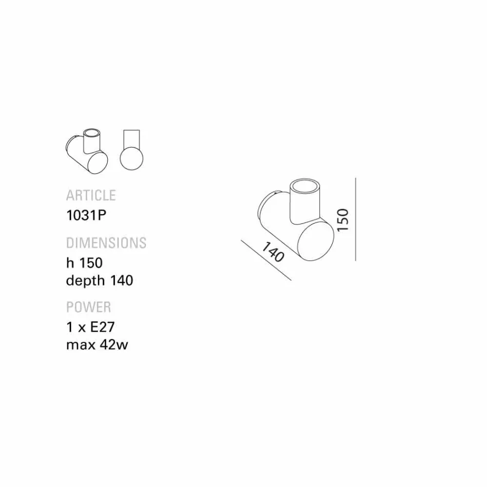 TOSCOT Trafiklampa Vägg keramik tillverkad i Toscana Viadurini