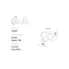 Toscot Traffic vägglampa i metall och keramik tillverkad i Toscana Viadurini