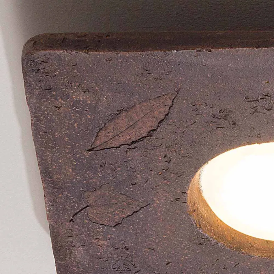Toscot Vivaldi designer terracotta vägglampa gjord i Italien Viadurini