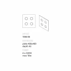 Toscot Vivaldi design vägglampa i terrakotta tillverkad i Italien Viadurini