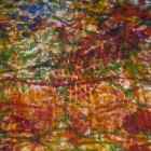 Handgjord bomullsduk Handgjord tryck en bit - märken Viadurini