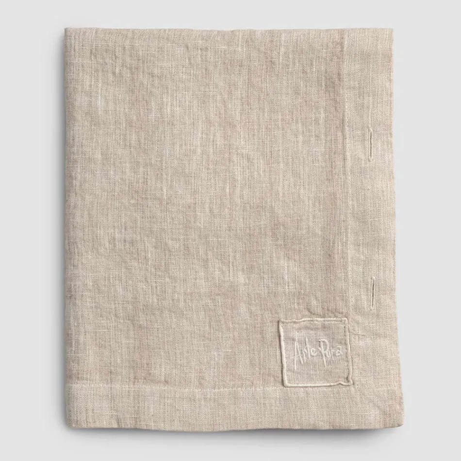 Modulär duk i färgat linne med knapphål och 10 knappar - Medelhavet Viadurini