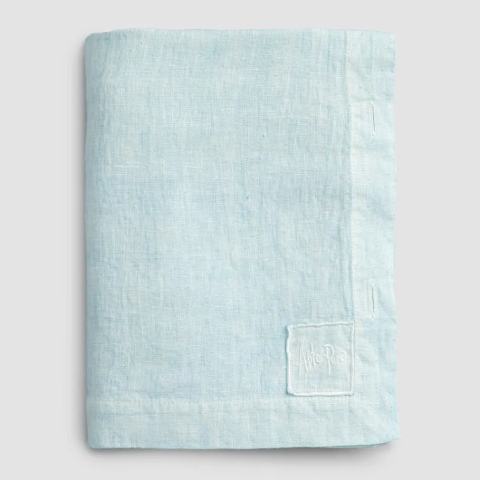 Modulär duk i färgat linne med knapphål och 10 knappar - Medelhavet Viadurini