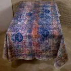 Bordsduk av italiensk konst med handtryckt bomull en bit - märken Viadurini