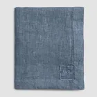 Rektangulär linneduk med knapphål och 10 knappar, lyx - Medelhavet Viadurini