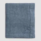 Rektangulär linneduk med knapphål och 12 lyxiga knappar - Medelhavet Viadurini