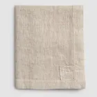 Rektangulär linneduk med knapphål och 12 lyxiga knappar - Medelhavet Viadurini