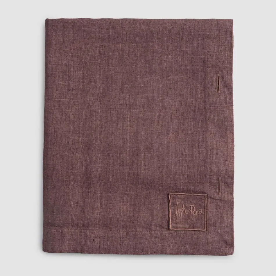 Rektangulär linneduk med knapphål och 12 lyxiga knappar - Medelhavet Viadurini