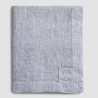 Rektangulär linneduk med knapphål och 12 lyxiga knappar - Medelhavet Viadurini