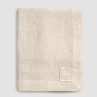 Lyxig modulfärgad linneduk med knapphål och 12 knappar - Medelhavet Viadurini