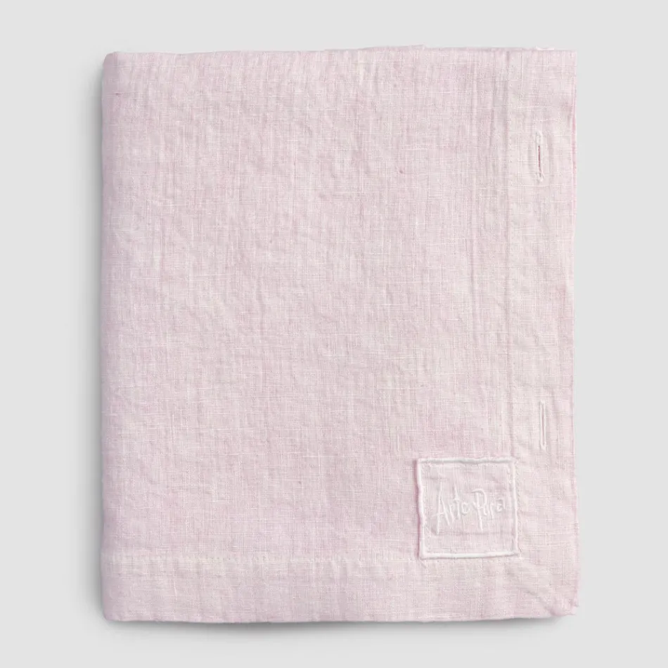 Lyxig modulfärgad linneduk med knapphål och 12 knappar - Medelhavet Viadurini