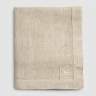 Lyxig modulfärgad linneduk med knapphål och 12 knappar - Medelhavet Viadurini