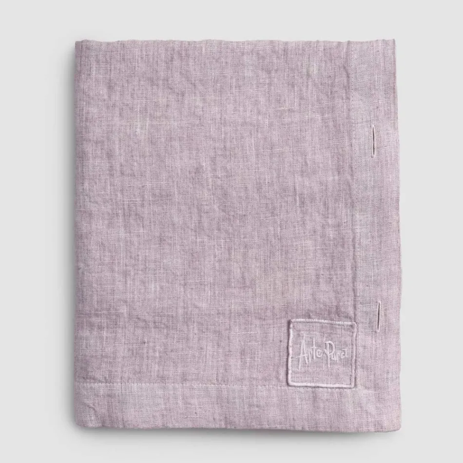 Lyxig modulfärgad linneduk med knapphål och 12 knappar - Medelhavet Viadurini