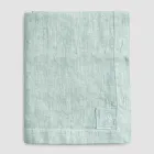 Lyxig modulfärgad linneduk med knapphål och 12 knappar - Medelhavet Viadurini