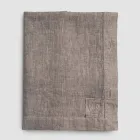 Lyxig modulfärgad linneduk med knapphål och 12 knappar - Medelhavet Viadurini