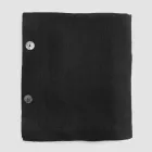 Lyxig modulfärgad linneduk med knapphål och 12 knappar - Medelhavet Viadurini