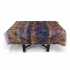 Italiensk tillverkad bordsduk av hög kvalitet i handtryckt bomull - varumärken Viadurini