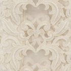 Beige linne fyrkantig duk med handgjord lyxig Farnese spets - Kippel Viadurini