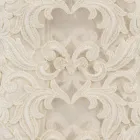 Beige linne fyrkantig duk med Artisan Luxury Farnese spets - Kippel Viadurini