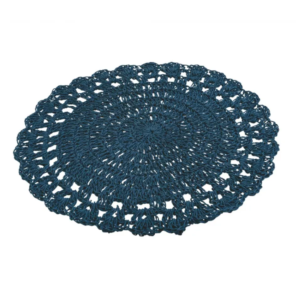 Rund bordstable Virkad bordstablett Olika färger 12 delar - Punzolo Viadurini