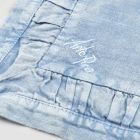 Amerikanska placemats i blått linne eller rygg med prägling, 2 stycken - Milone Viadurini