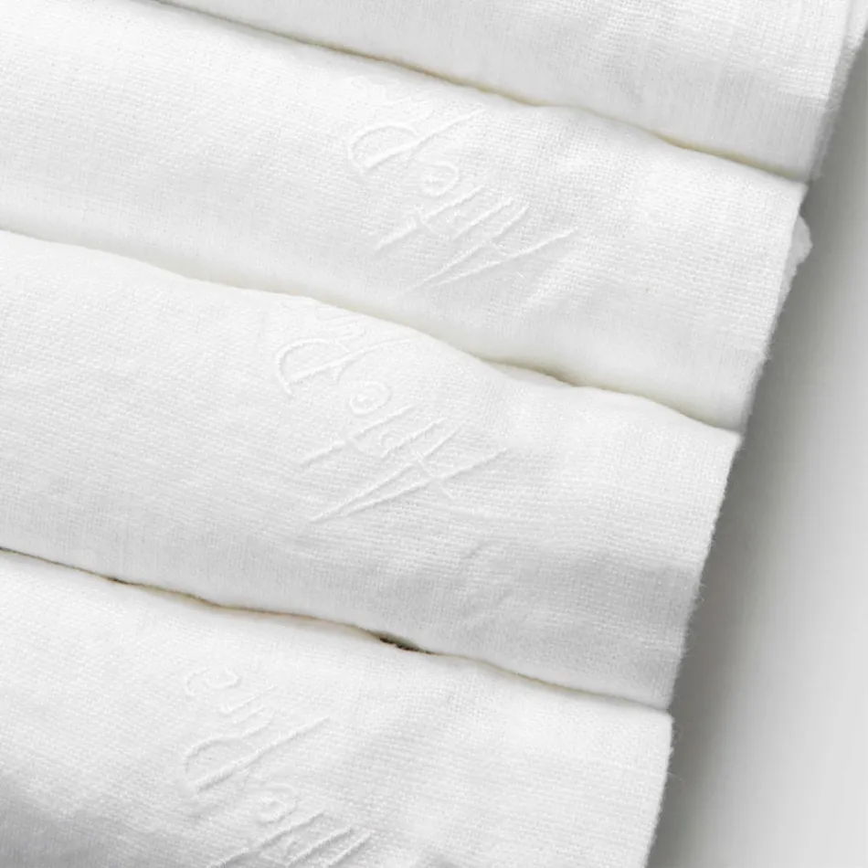 Bordsservetter 6 delar av raffinerad design tillverkad i Italien - Virtu Viadurini