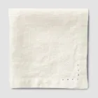 Linneservetter med svarta eller smörkristaller, 6 stycken italiensk lyx - Prezio Viadurini