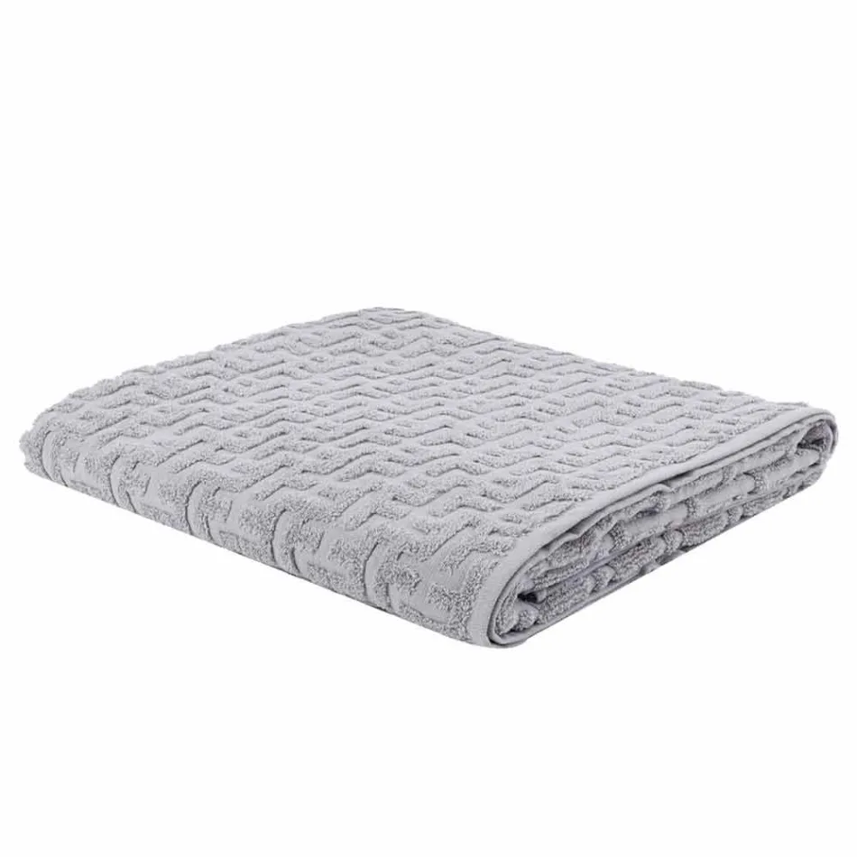 Trio av badhanddukar i badhandduk i frotté, ansikte och gäst - Ginestra Viadurini