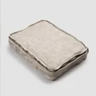 Stor sminkväska för kvinnor eller resor i lyxigt linne och bomull - Yeti Viadurini