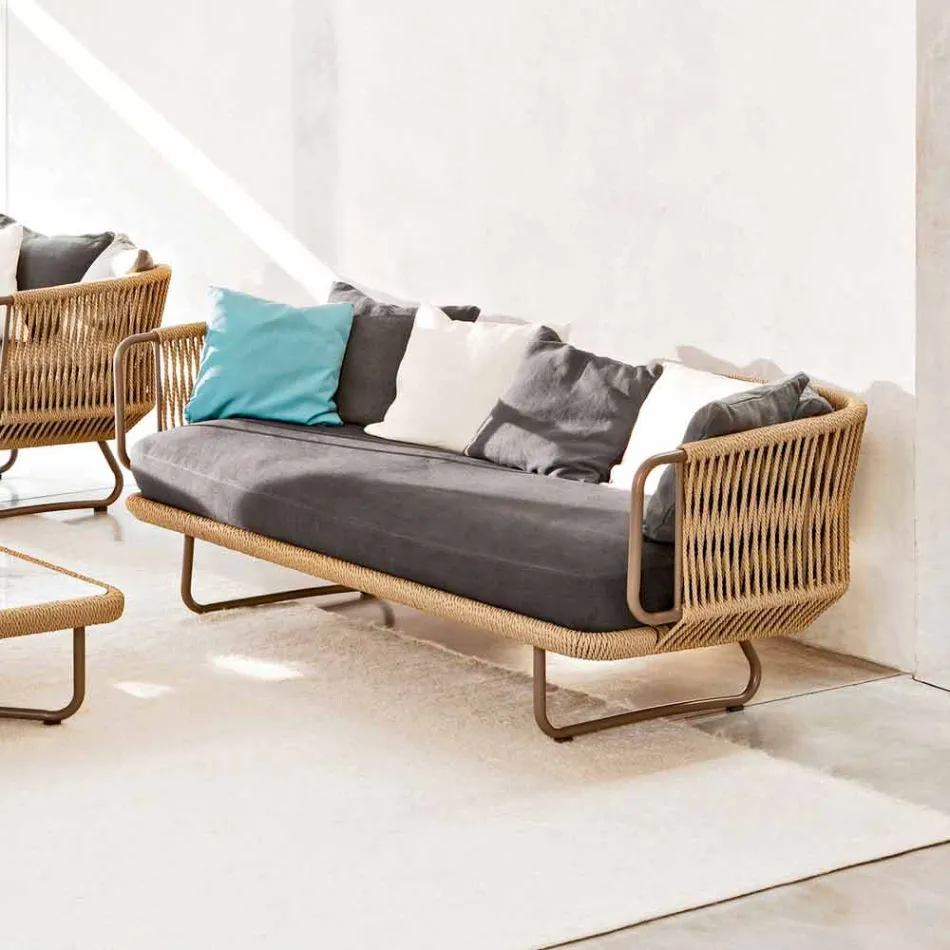 Varaschin Babylon 2-sits soffa med modern design Viadurini