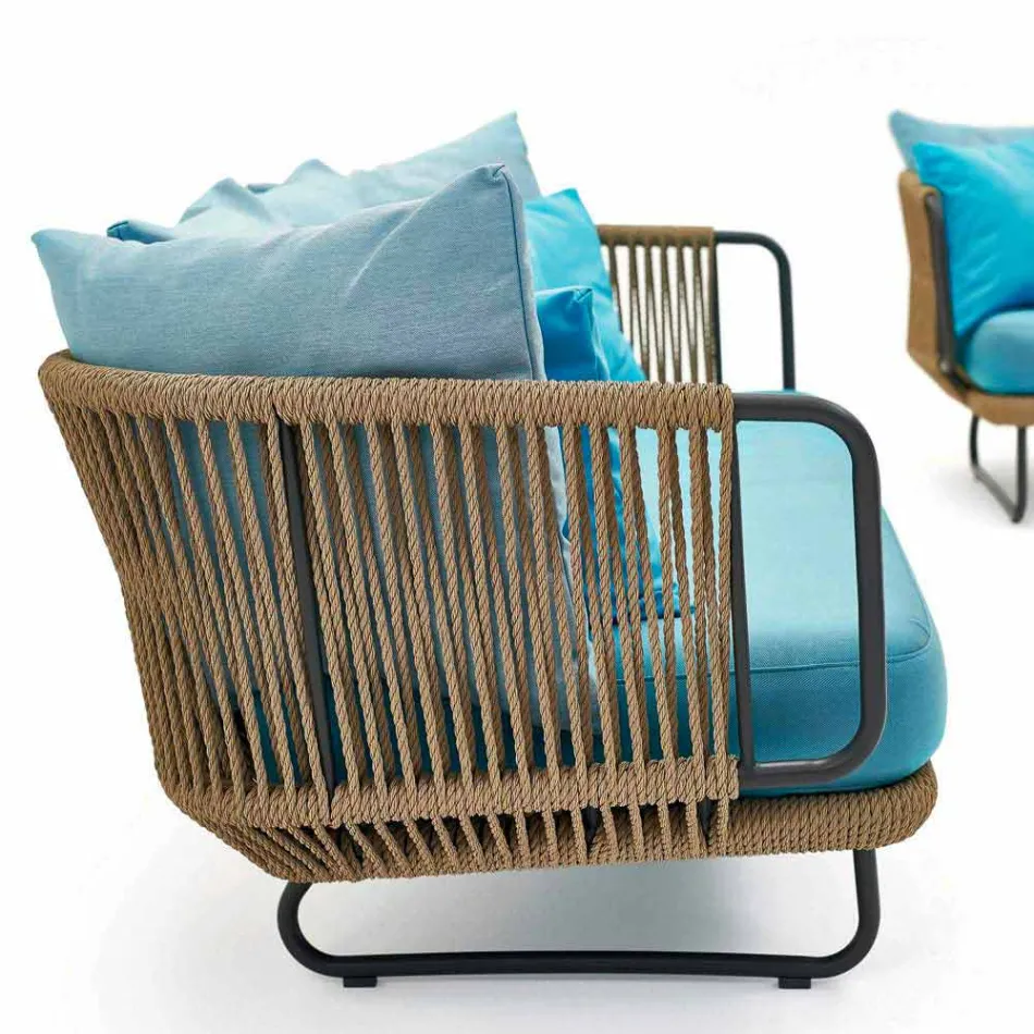 Varaschin Babylon 2-sits soffa med modern design Viadurini