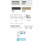 Varaschin Babylon 2-sits soffa med modern design Viadurini