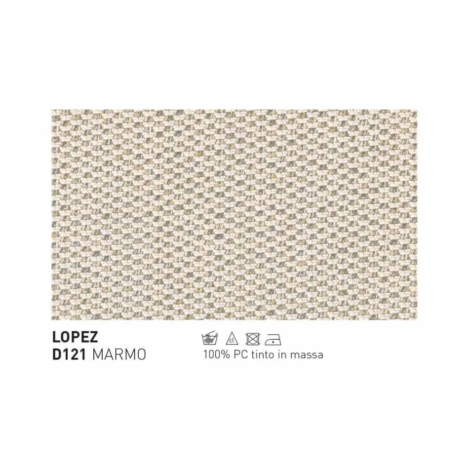 Varaschin Bali modern 3-sits utomhus soffa i solid teak trä Viadurini