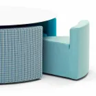 Varaschin Big In & Out trädgårdsbord + 8 moderna designfåtöljer Viadurini