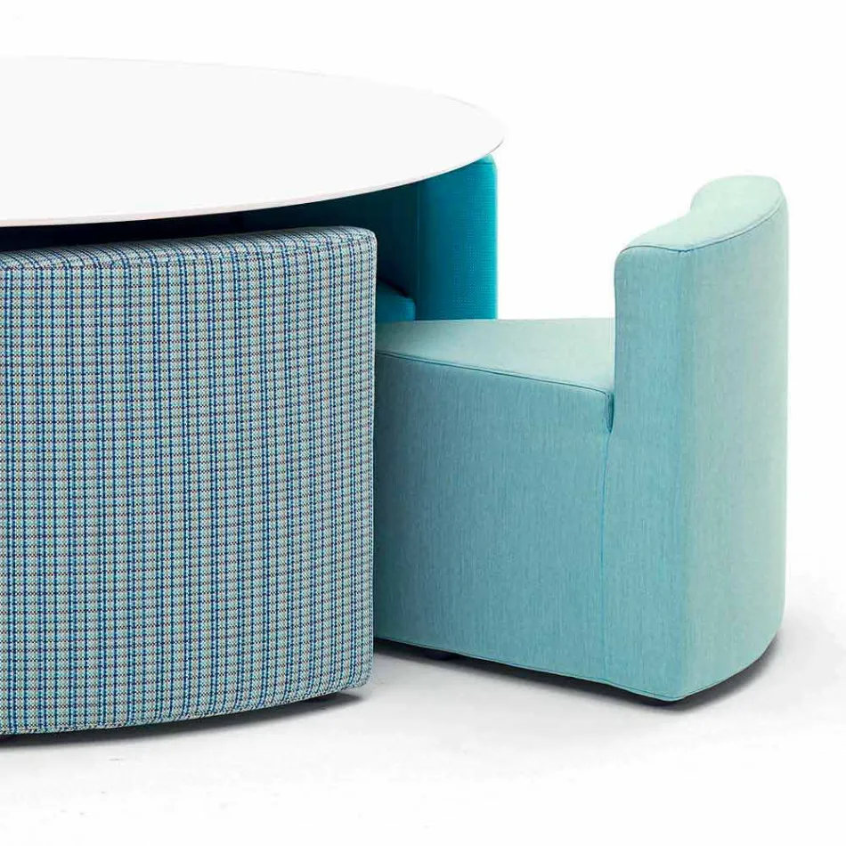 Varaschin Big In & Out trädgårdsbord + 8 moderna designfåtöljer Viadurini