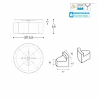 Varaschin Big In & Out trädgårdsbord + 8 moderna designfåtöljer Viadurini