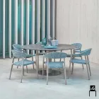 Varaschin Clever stol av modern design trädgård, 6 st Viadurini