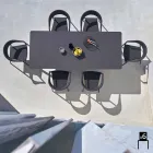 Varaschin Clever stol av modern design trädgård, 6 st Viadurini